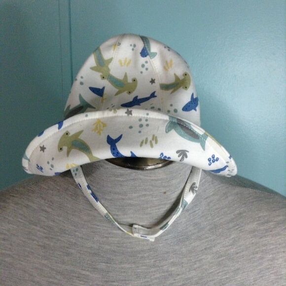 baby summer hat chick pes 12-24M with chinstrap bucket hat - Picture 1 of 6